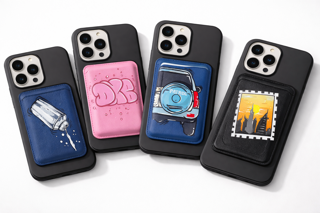 Magnetic Card Holder - DXB bubble graffiti