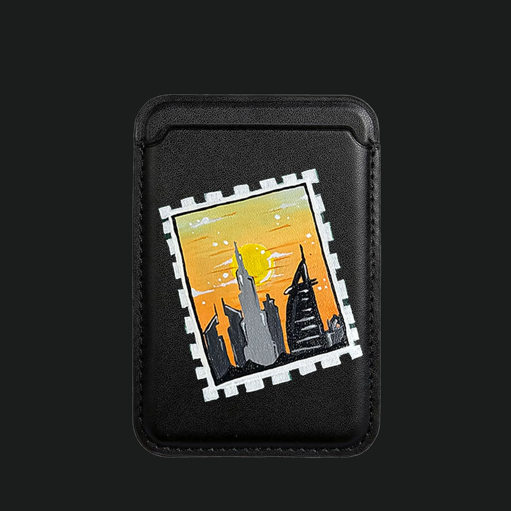 Magnetic Card Holder - Travel Stamp Edition