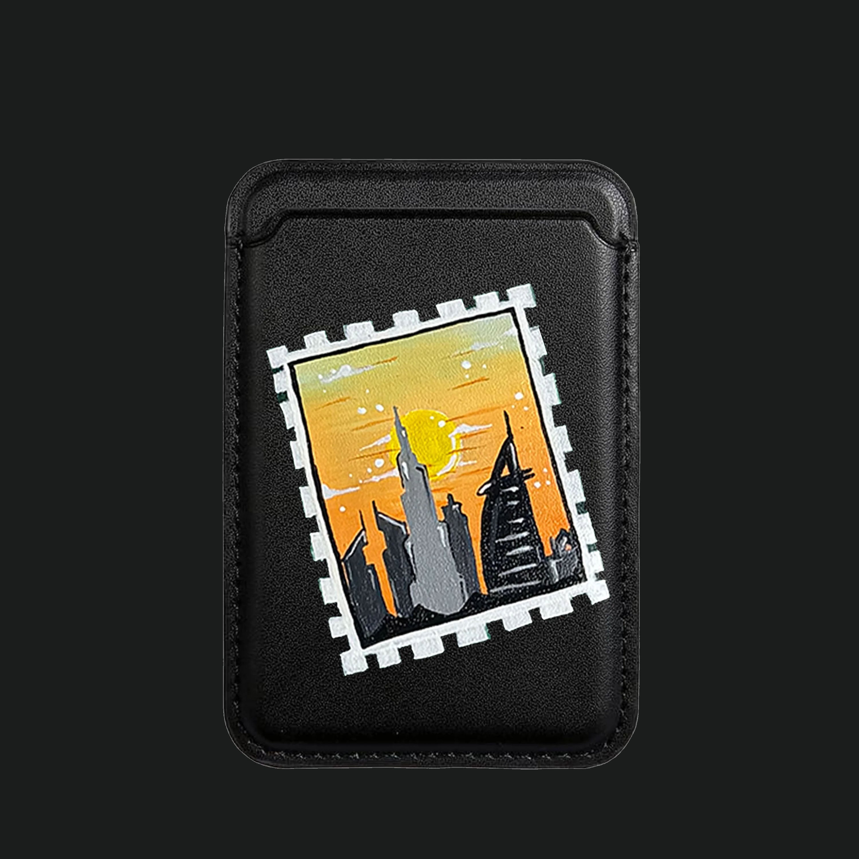 Magnetic Card Holder - Travel Stamp Edition
