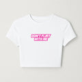 Don’t flirt with me cropped tee