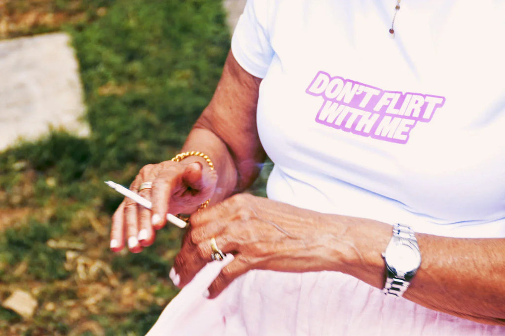Don’t flirt with me cropped tee