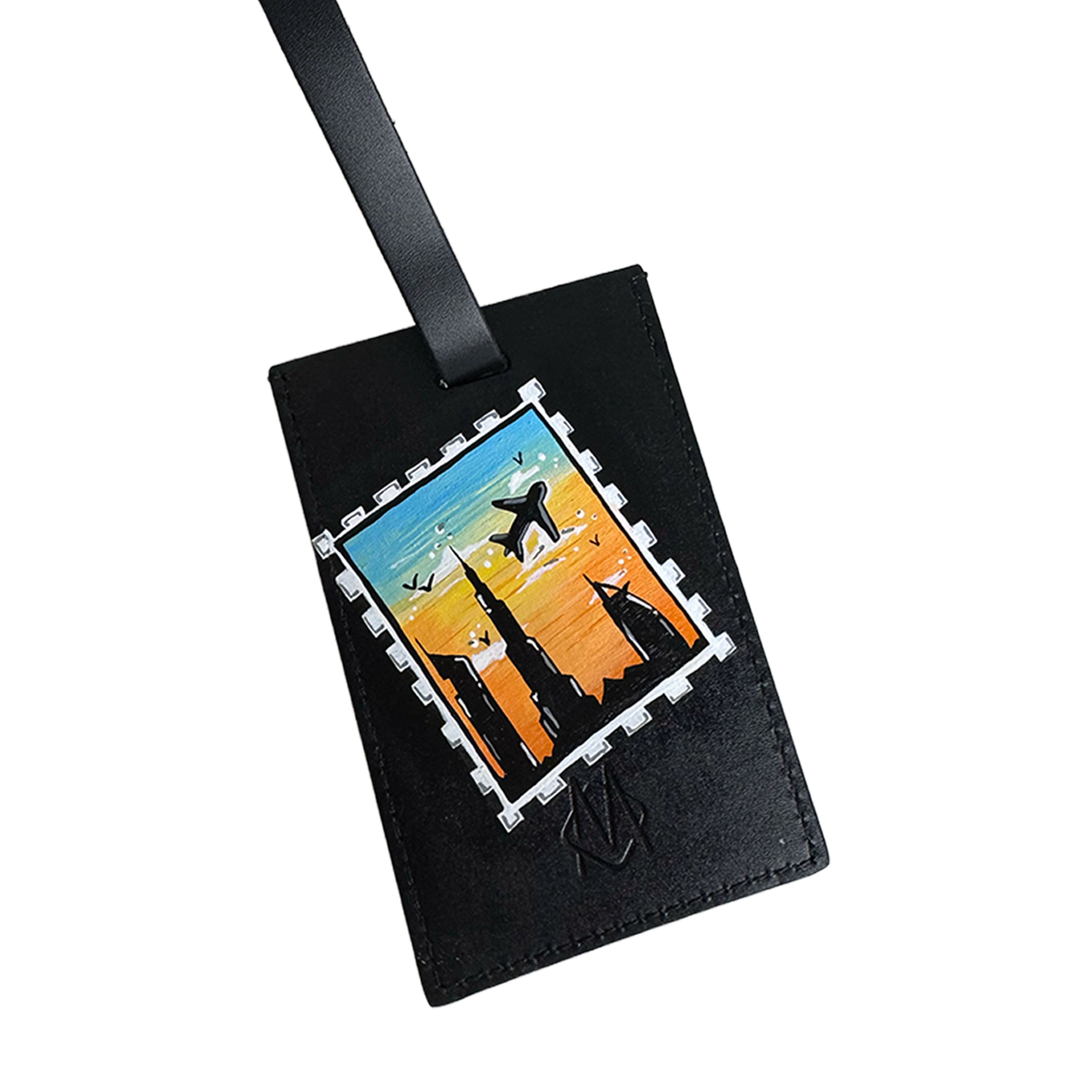 Custom Luggage Tag - Travel Stamp Edition