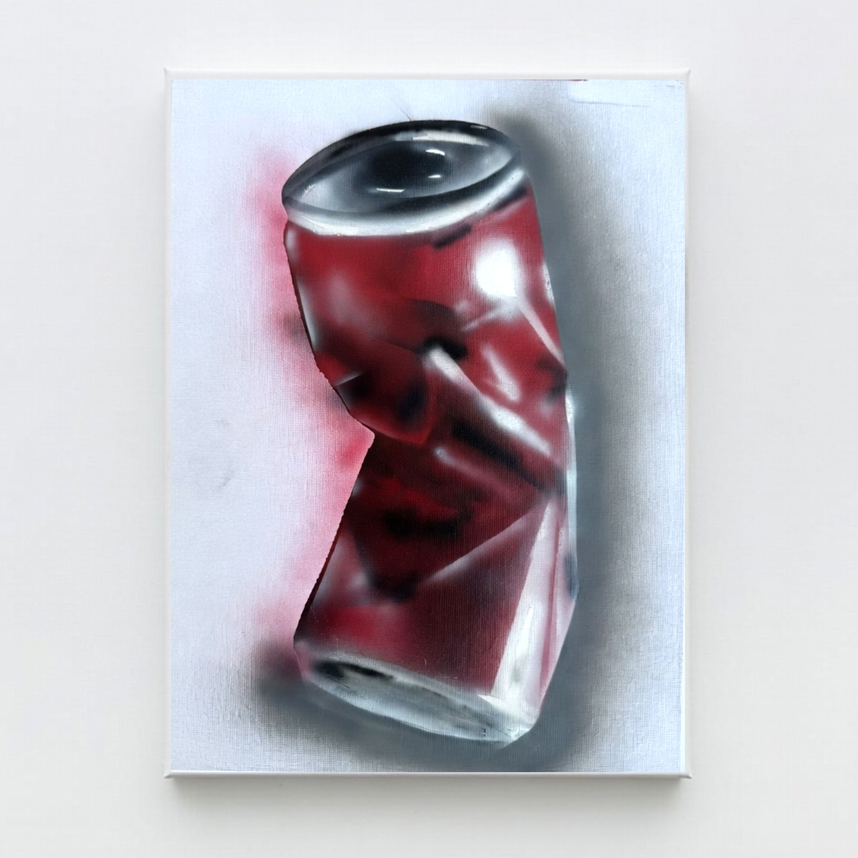 Crushed Can – Original Airbrushed Painting