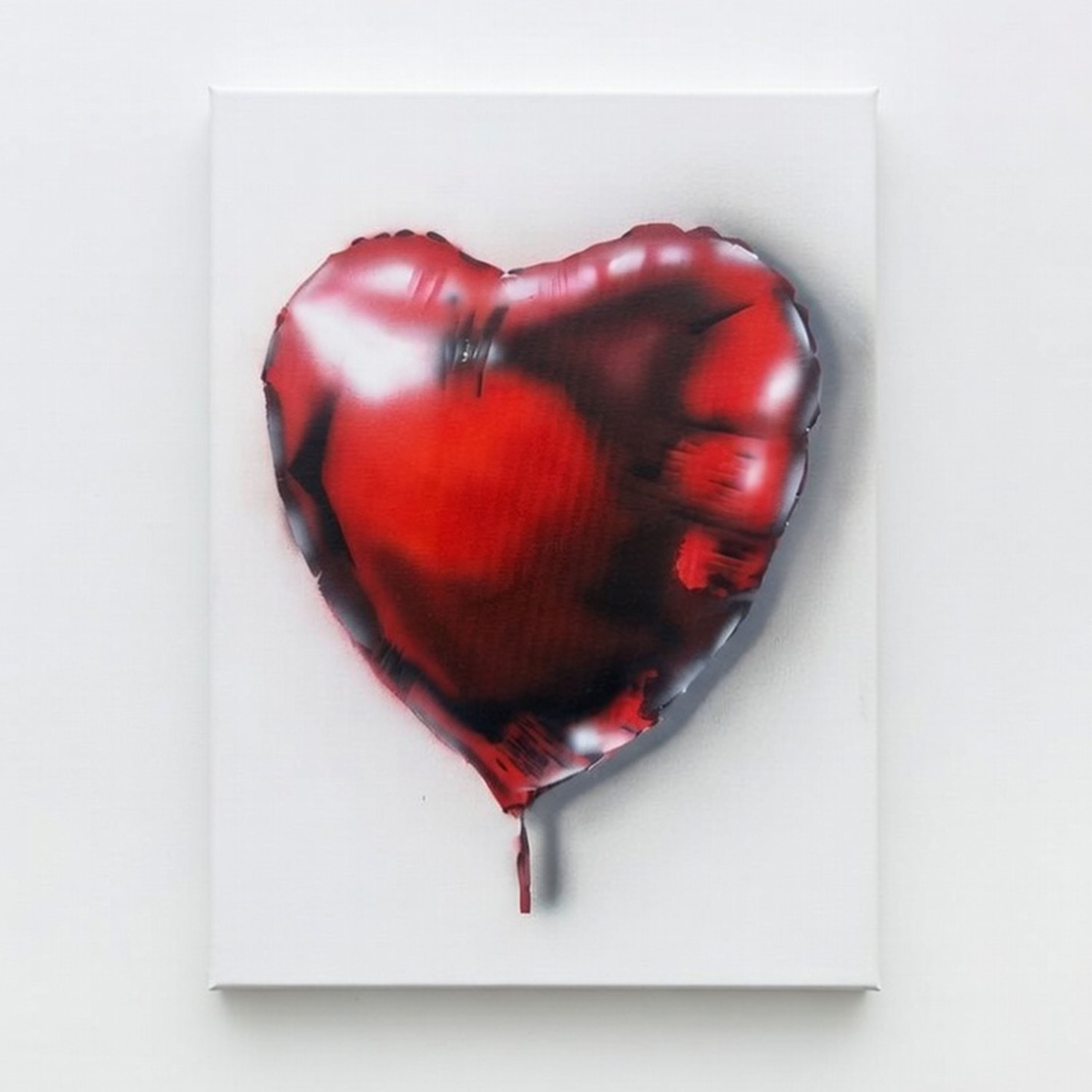 Heart Balloon – Original Airbrushed Painting