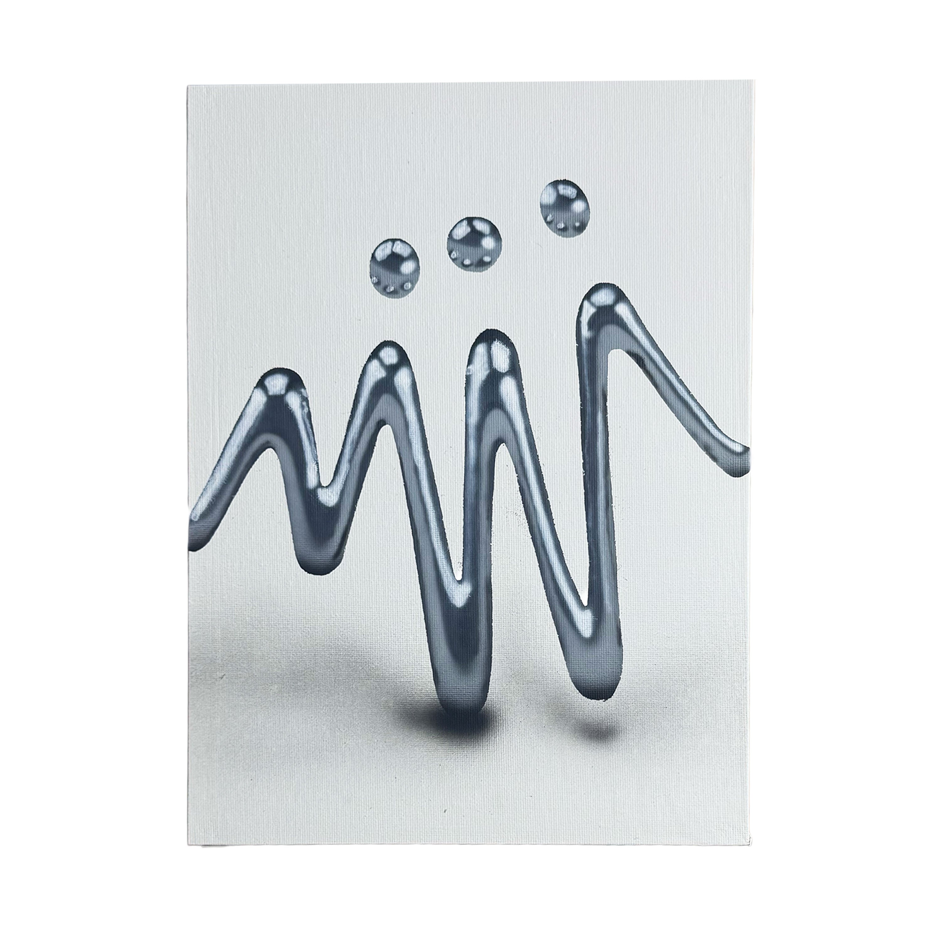 Chrome Logo – Original Airbrushed Painting